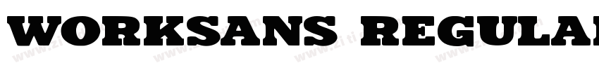 worksans Regular字体转换